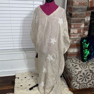 Namsar Linen Stars & Peace Sign Craftan